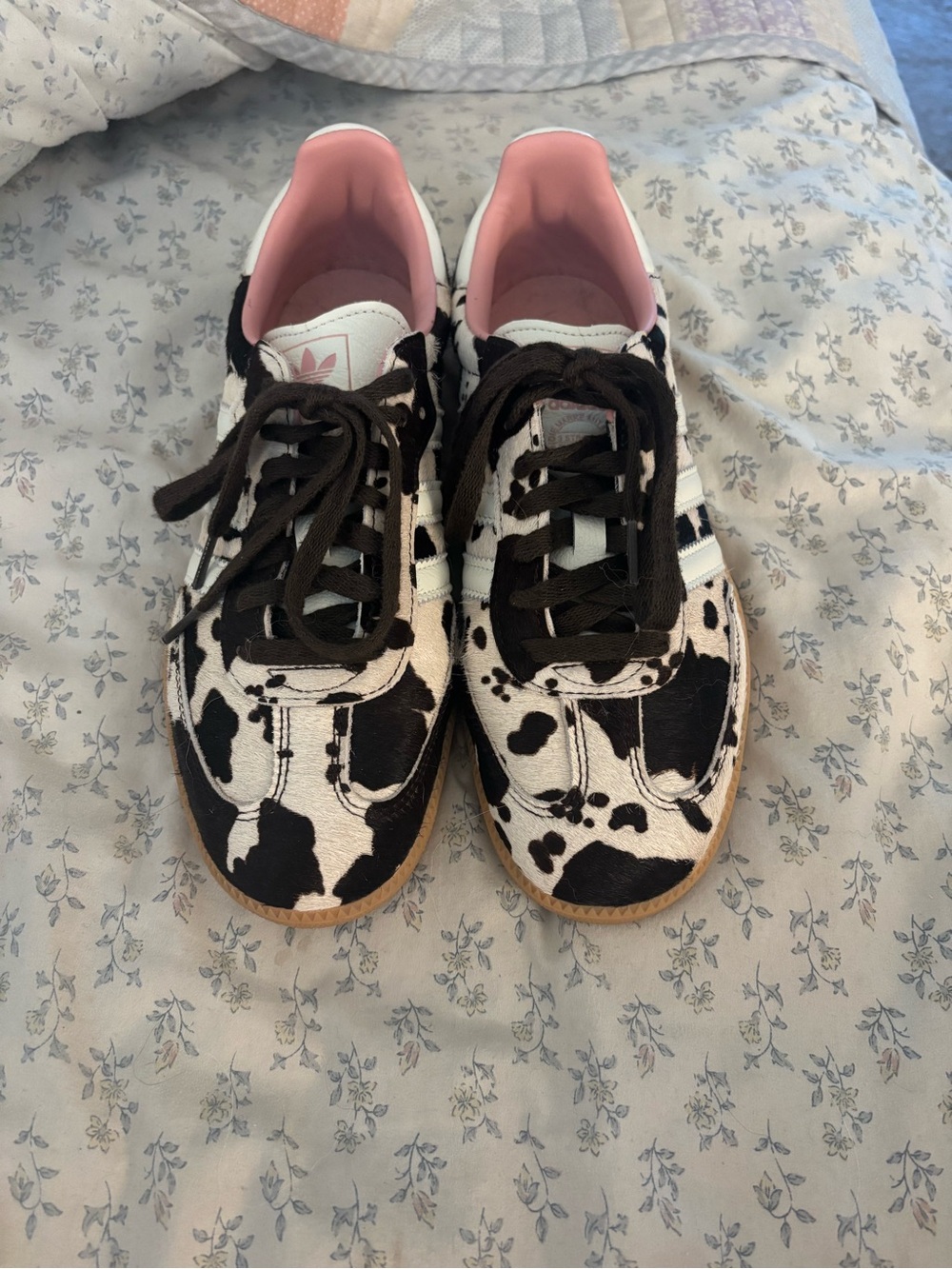 adidas Samba OG Cow Print Pony Hair Sneakers ASOS Exclusive JR1256 Women’s US 9